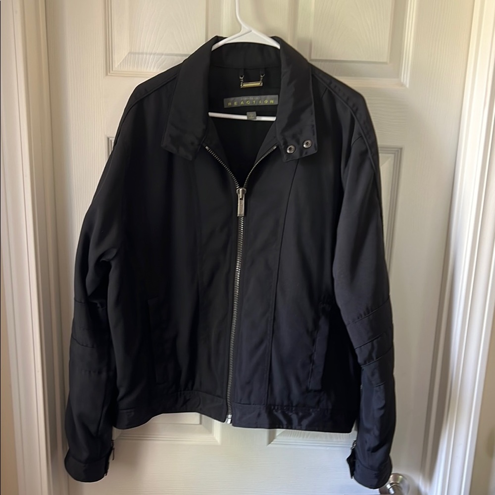 Kenneth Cole Reaction Black Lightweight Shirt Jacket